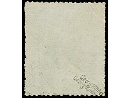 5 Grote dunkelgelblichgrün auf gestrichenem Papier, farbfrisch und gut durchstochen, sauber gestempelt, bis auf eine schwache