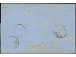 1860, 7 Grote auf rötlichgelb, farbfrisch und voll- bis meist breitrandig, mit sauber aufgesetztem Ra "BREMEN 27 7" auf Brief