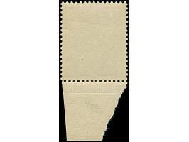 1900, Probedruck Germania Reichspost 5 Pfg. in Violettultramarin mit großem Teil des Unterrandes, farbfrisch, ungebraucht und