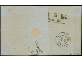 "170" sauber auf 3 Kr. auf blau, oben links schräg angeschnitten, sonst voll- bis breitrandig, mit nebengesetztem DKr. "BASEL