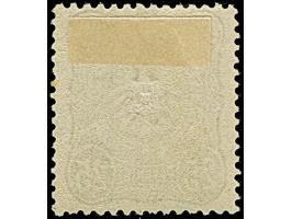 25 Pfge (dunkel)siena, ist farbfrisch und teils etwas unregelmäßig gezähnt. Die ungebrauchte Marke hat einen minimalen Stockp