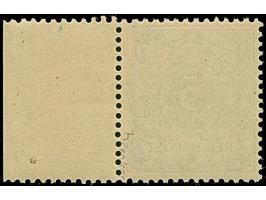 Krone/Adler 5 Pfg. gelblichgrün, farbfrisch und sehr gut gezähnt mit rechtem Seitenrand mit der Formnummer “6”. Die postfrisc