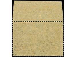 1919, Kriegsdruck 3 M. schwarzviolettgrau mit Zähnungslöcher 26:17, Oberrandstück, postfrisch und in tadelloser Erhaltung. Da