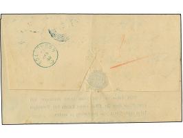 "10" in blau, zweimal klar abgeschlagen auf 1853, 1Kr. schwarz im senkrechten Paar, mit nebengesetztem blauem L1 "BEUGGEN" au