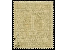 Nicht ausgegeben: 1948, Netz auf Ziffer mit Wasserzeichen “steigend statt fallend” (6Y) und waagerechter Gummiriffelung, post