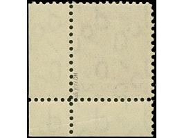 40 Pfg. mittelviolettpurpur, Type I, gezähnt L 11½ : 11 und Wasserzeichen 1W aus der rechten unteren Bogenecke (Bogenfeld 400