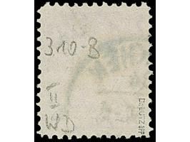 40 Pfg. rotviolett, Type II, gezähnt L 11 : 11½ und mit Wasserzeichen 1W (Bogenfeld 310-B), sauber gestempelt und in tadellos