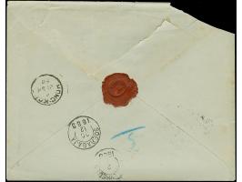 1888, 20 Pfg. dunkelultramarin im waagerechten Paar mit klarem Stempel “KERAWARA 10.11.89” als tarifgerechte Mehrfachfrankatu