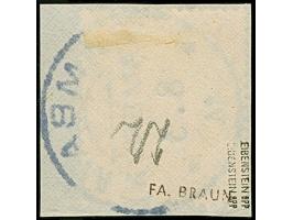 “AMBAM (KAMERUN) 8.3.14” sehr klar und komplett auf Kaiseryacht 10 Pfg. mit Wasserzeichen auf Briefstück in tadelloser Erhalt