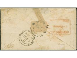 1854, 3rd Printing 4a bright red &amp; bright blue, Head Die II, Frame Die I, horizontal of Stone S1, positions 11-12, large 