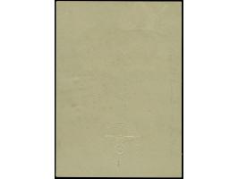 1944, 400 Jahre Albertus-Universität Königsberg 6 Pfg. als gezähnter Probedruck, vier Werte in verschiedenen Grüntönen auf Vo