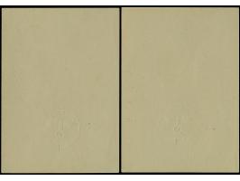 1944, Großer Preis von Wien 6 Pfg. und 12 Pfg. als gezähnte Probedrucke in Schwarzbläulichgrün bzw. in Dunkelrotkarmin auf zw