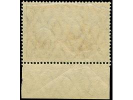 1905/12, Friedensdruck 3 M. schwarzviolett (rotorange quarzend) mit Unterrand (vorgefaltet), postfrisch und in tadelloser Erh