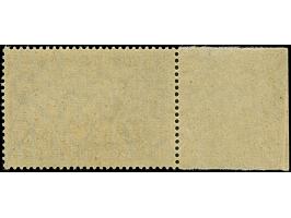 1920, Kriegsdruck 3 M. schwarzviolettgrau mit Wasserzeichen “Ringe” und linken Bogenrand (vorgefaltet), sauber ungebraucht un