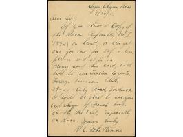 1901, UPU postal stationery card 4 ch. used from “Syen Chyun” with transit cds. “CHEMULPO 31 JUIL 03” to Paris, fine (Higgins