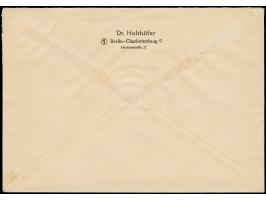 1949, Stephan 12 Pfg.-2 M. mit Ersttagsstempel “BERLIN-CHARLOTTENBURG 6 9.4.49” auf Holthöfer-FDC mit gedrucktem Absender an 