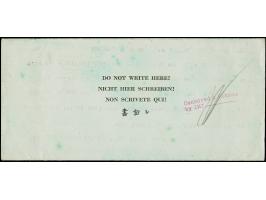 1946, Generalfeldmarschall Kesselring, vollständiges POW-Faltbrief-Formblatt als portofreie Sendung mit rückseitigem Zensur-S