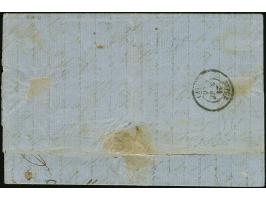 1863/64, Austrian Levante 15 s., tied by clear c.d.s. "GALATZ 22/2" (1866) to entire letter to Syros, franked upon arrival wi