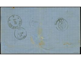 1875, unpaid entire letter from "GALATI 18 JUL 75" via Bucarest and Syros &nbsp;to Corfu, with circular "T" and Greek black h