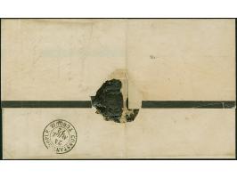 "GALATZ MOLDAVIE 20 AVRIL 72", blue dotted c.d.s. on unpaid lettersheet to Constantinopel