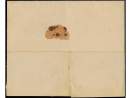 “BÜTZFLETH 13.FEBR.75” (Spalink 3) klar rückseitig auf komplettem Faltbrief mit großer Schild ½ Gr. orange mit EKr. “STADE 12