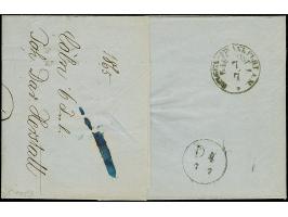 “COELN** &nbsp;6.7.65” (Spalink 4-1), mehrfach auf Preußen Wappen 1 Sgr. mittelrosa, 2 Sgr. ultramarin und 3 Sgr. graubraun a