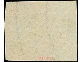 3rd printing, frame die I, head die III, 4a. lightly touched, large margin at left, neatly cancelled by rhomboid of dots, sig