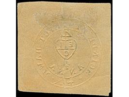 1852, Scinde Dawk 1 a. white, good to large margins, cancelled by pen; tiny paper break in the embossing, otherwise very fine