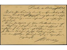 “COELN 13.8.72” (Spalink 4-7) sehr klar auf kleiner Schild ½ Gr. orange auf amtlichem Postkarten-Formular nach Hannover mit A