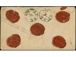 “DÜSSELDORF 4.MÄRZ.67” (Spalink 11-5) mehrfach klar auf Preußen Ganzsachenumschlag 1 Sgr. mit Zufrankatur 6 Pfg. orange als W