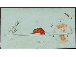 3 Kr. auf orangegelb und 9 Kr. auf altrosa, mit Nr. "25" und nebengesetztem roten L2 "CONSTANZ 13. Mai" (1851) auf komplettem