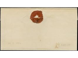 "Friedrichstadt 10/5", L1 mit handschriftlichem Datum, leicht aber klar abgeschlagen auf Dienst-Briefhülle mit datiertem Inha