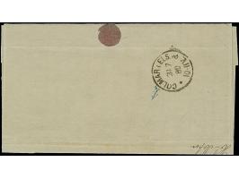 “GEBWEILER 31.JULI.80” (Spalink 13) sehr klar auf Ausgabe 1880 10 Pfg. mattrosa auf komplettem Faltbrief nach Colmar mit Anku