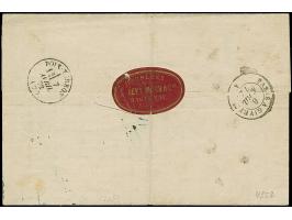 “HAGENAU I. ELSASS 5.APRIL.72” (Spalink 16) sehr klar auf kleiner Schild 2 Gr. grauultramarin mit Plattenfehler “beschädigter