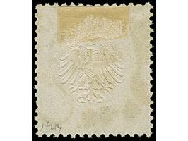 “HAMBURG I.A. 1.JAN.72” (Spalink 17-3) recht klar auf loser Marke ⅓ Gr. gelblichgrün. Die farbfrische Marke ist sehr gut und 