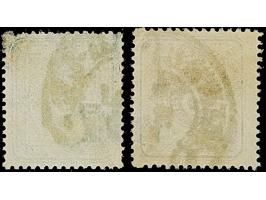 “HAMBURG-L.E. 6.MAI.75” (Spalink 17-12) ohne Zeitgruppenriegel recht klar übergehend auf losen Marken 3 Pfge stumpfgrün und 5