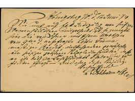 “KÖNIGSBERG i. PR. P.A. 12.JUNI.74” (Spalink 20-3) klar auf leicht verschnittener Ganzsachenkarte ½ Gr. nach Hamburg mit vord