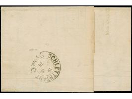 “METZ 18.NOVBR.74” (Spalink 25-2) klar auf großer Schild 2 Gr. grauultramarin auf komplettem Faltbrief nach Schlettstatt mit 