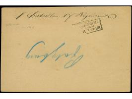 “MÜHLHAUSEN i. ELS 16.NOVBR.71” (Spalink 26-1) sehr klar auf amtlicher Feldpost-Correspondenzkarte als portofreie Militaria-P