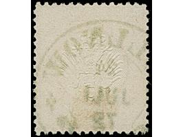 “POLLNOW 24.JULI.72” (Spalink 31) klar auf loser Marke kleiner Schild ½ Gr. orangerot mit Plattenfehler “S in POST mit hellem