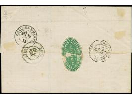 “SAARGEMÜND 18.NOVBR.71 (Spalink 32) klar auf Elsass-Lothringen 20 C. mit Netzwerk Spitzen nach oben auf Faltbriefhülle mit f