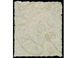 “SOLINGEN 1.JAN.68” (Spalink 34-2) klar auf loser Marke 5 Gr. durchstochen. Die farbfrische Marke hat einen unregelmäßigen Du