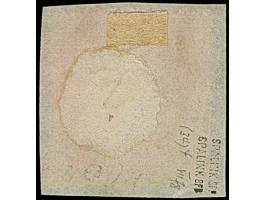 “SOLINGEN 3.APRIL.74” (Spalink 34-4) auf großer Schild ⅓ Gr. gelblichgrün im kleinen Format L15 auf Briefstück. Die farbfrisc