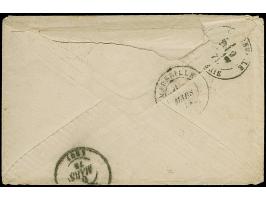 “STRASSBURG i. ELS. 4.MÄRZ.73” (Spalink 36-1) zweimal klar auf großer Schild 1 Gr. karmin und 2 Gr. grauultramarin auf Briefk