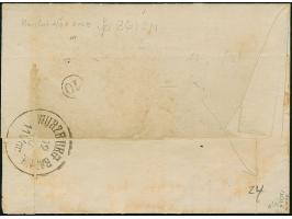 “STRASSBURG i. ELS. BHF. 11.OCTBR.75” (Spalink 36-2N) klar auf 10 Pfge. dunkelkarmin auf komplettem Faltbrief nach Würzburg m