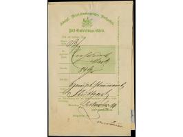 “STUTTGART K.W. POSTAMT I 20.OCTBR.80” (Spalink 37-1) mehrfach klar auf 5 Pfg. hellrotviolett und 20 Pfg. hellgrautürkis als 