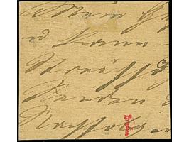 “THORN 1.JAN.73” (Spalink 38-1) sehr klar auf kleiner Schild ½ Gr. orange auf Briefstück. Die farbfrische Marke ist gut geprä