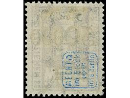 1923, 50000 auf 500 M. mit rußigem Aufdruck, sauber mit zeitgerechter Entwertung “OLIVA C FSD 3.10.23”, in einwandfreier Erha