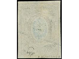 10 kopeck brown &amp; blue, even large margins, lightly cancelled, very fine, signed Buchsbayew.&nbsp;