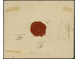 EFREMOV: 10 kopeck brown &amp; blue, ample to large margins, tied by pre-philatelic boxed handstamp “EFREMOV 10 APR 1858” to 